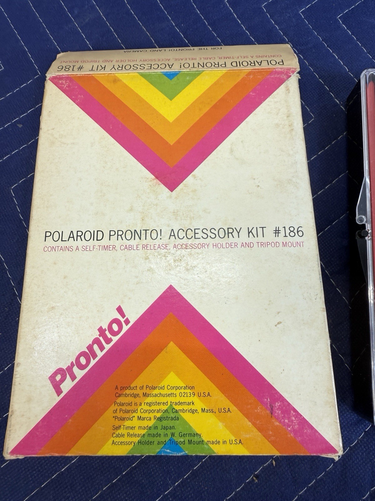 Polaroid Pronto Camera Accessory Set #186 Self-Timer Release Tripod Mount SX-70