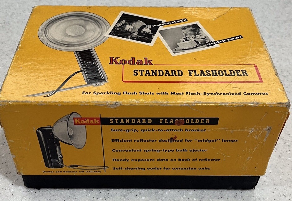 Vtg Kodak Camera Standard Flasholder W/Box MCM Camera Equipment Old Photography
