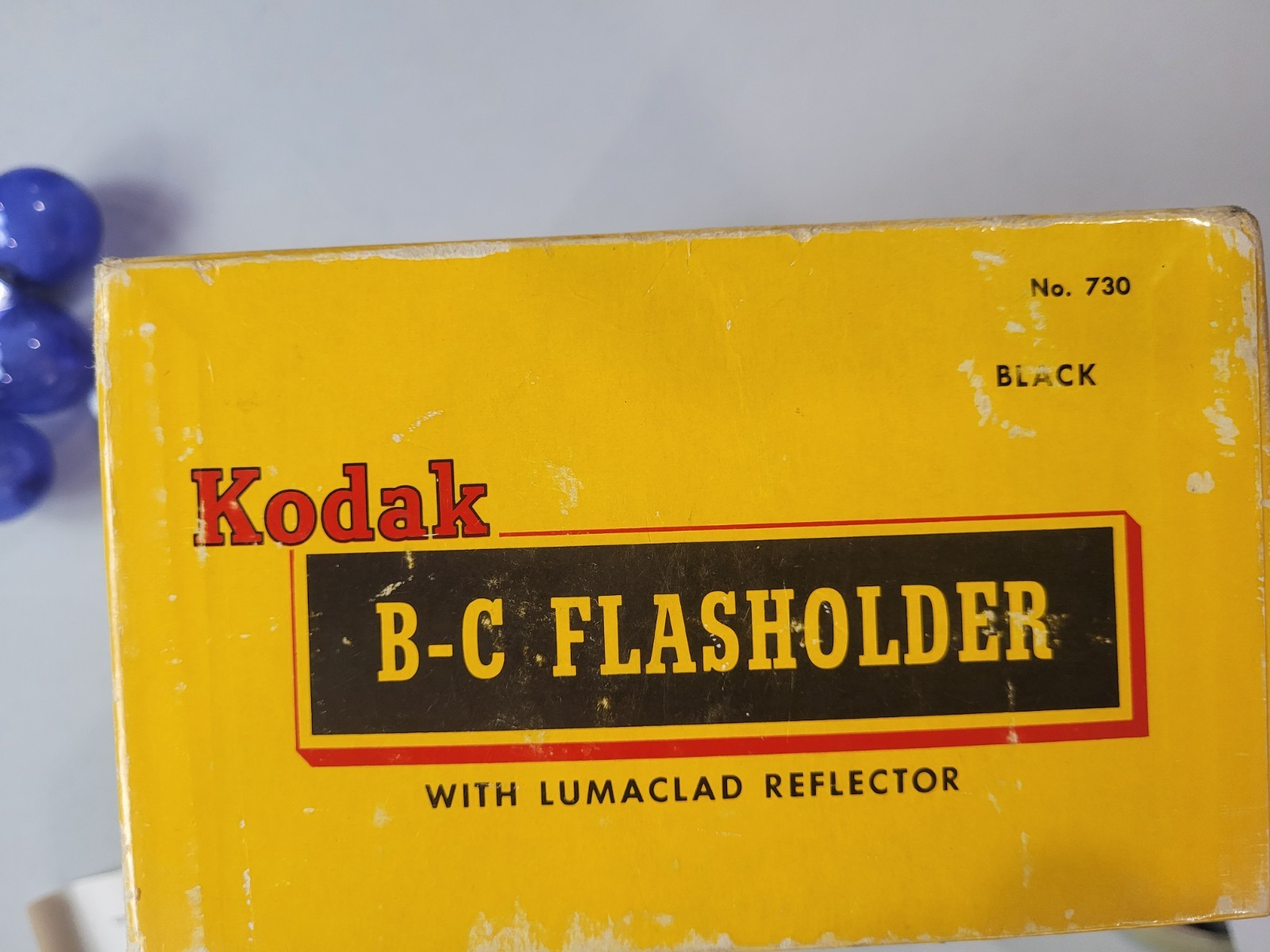 Vintage Kodak B-C Flasholder No. 730 with Lumaclad Reflector Box Manual Flash