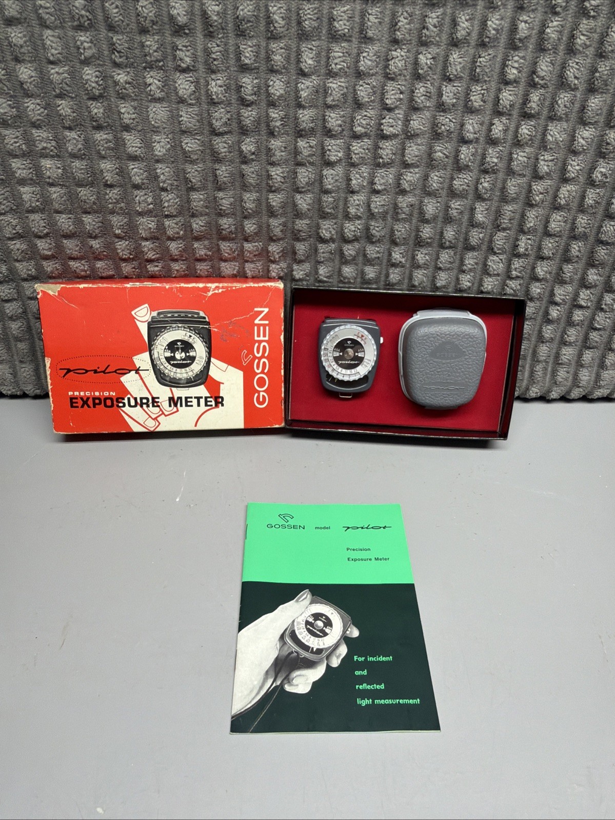Gossen Pilot Precision Exposure Meter with Box Case & Manual