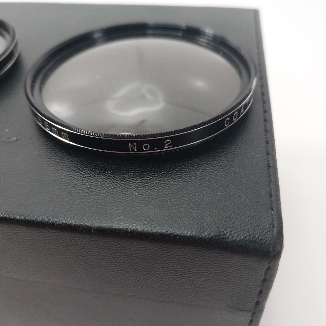Vintage Vivitar Close Up Camera Lens Diopter Set 55mm 1,2, 4 / Case PH-66