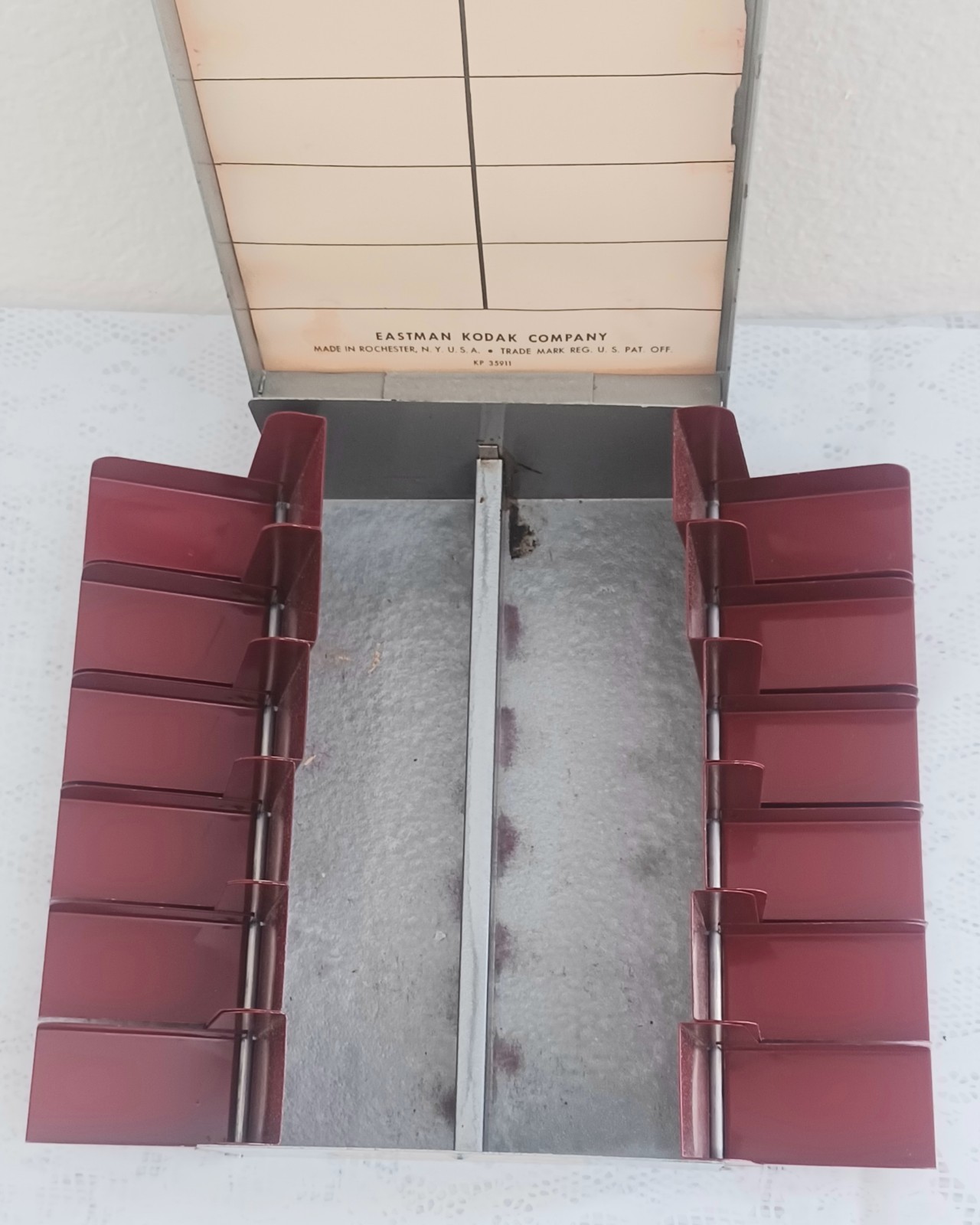 KODAK KODASLIDE 35mm Kodachrome Slide Compartment File Metal Box