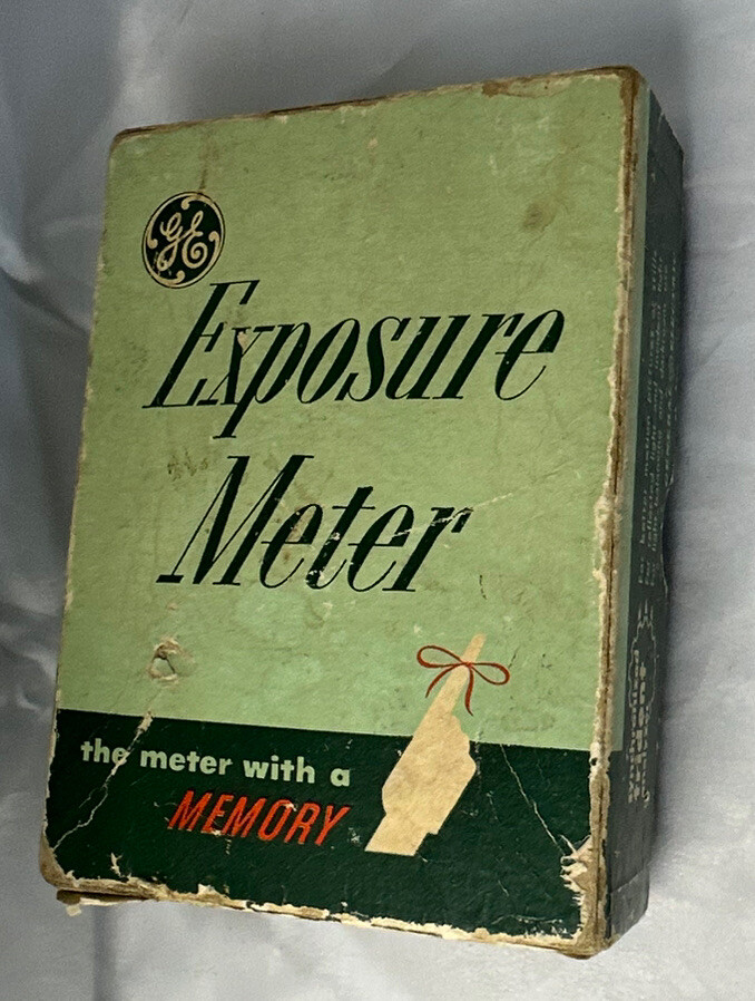 GE Exposure Meter Type PR-1 Light Meter Box For Parts or Display Only Vintage