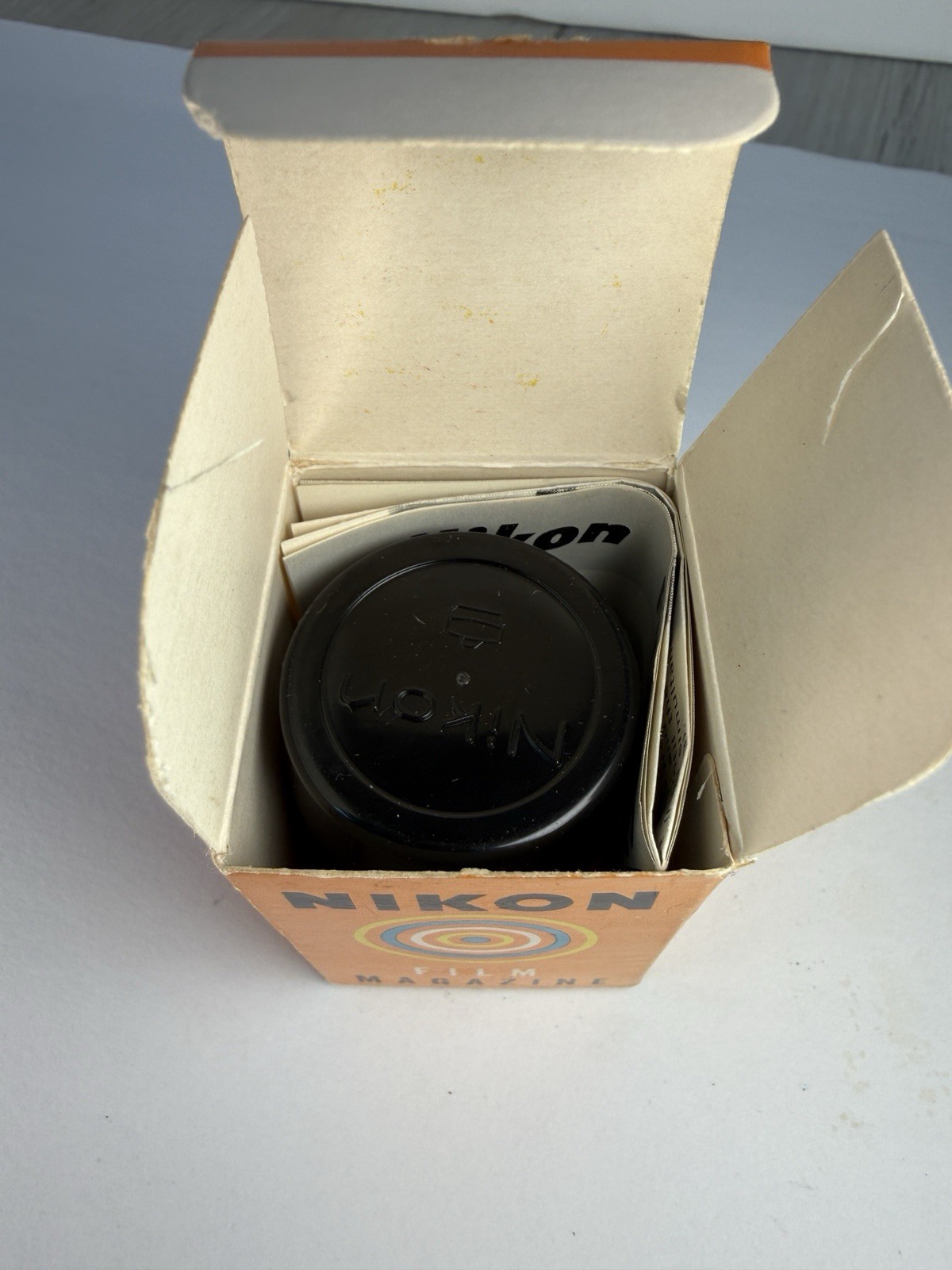 Original Nikon Reloadable Film Cassette for Early S RF Cameras w/ Case + Box