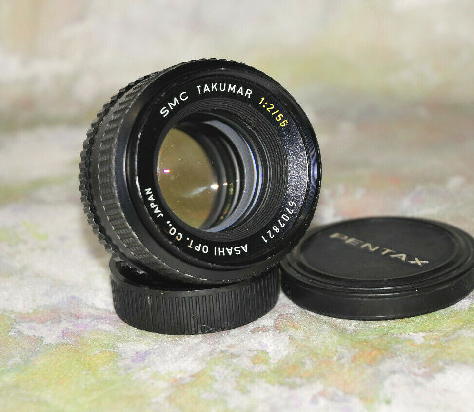 Pentax SMC Takumar 55mm f2 Lens M42 Screw Mount Sharp!