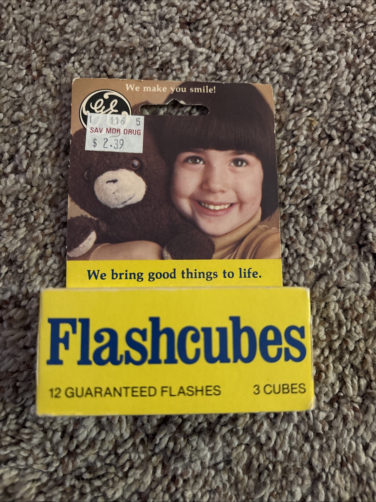 Vintage GE Flashcubes Pack of 3