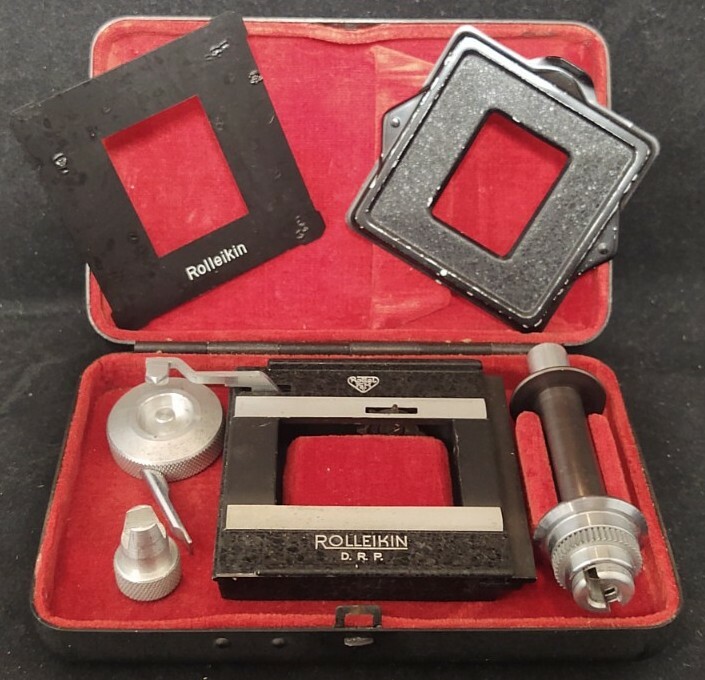 Rolleikin DRP 35mm Conversion Adapter Kit Rolleicord Hard Case Franke & Heidecke