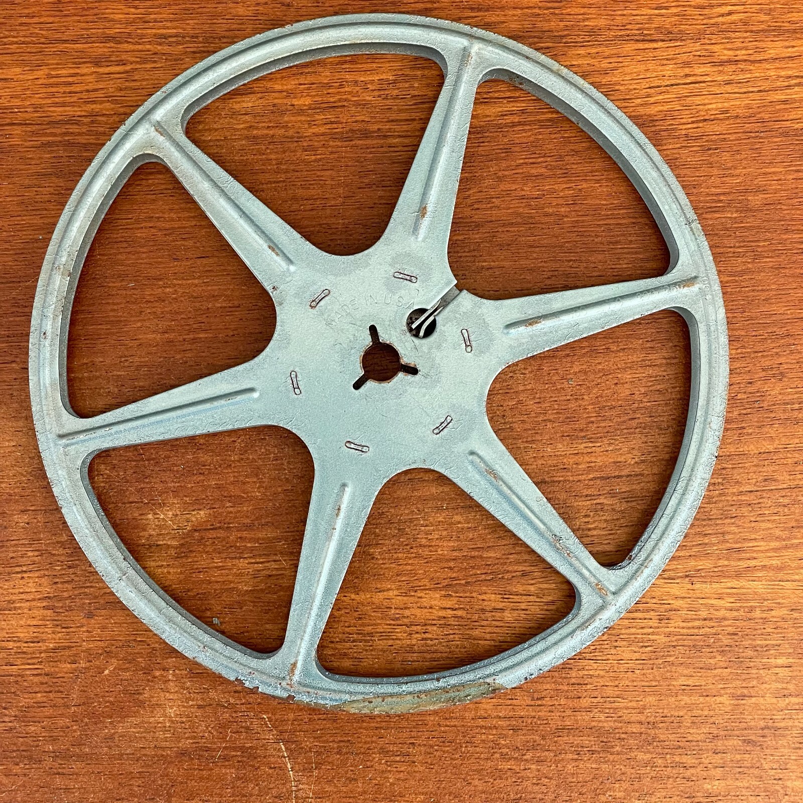 Amco Oklahoma City 5 Inch Standard 8mm Film Reel – Rusted Dented See Condition