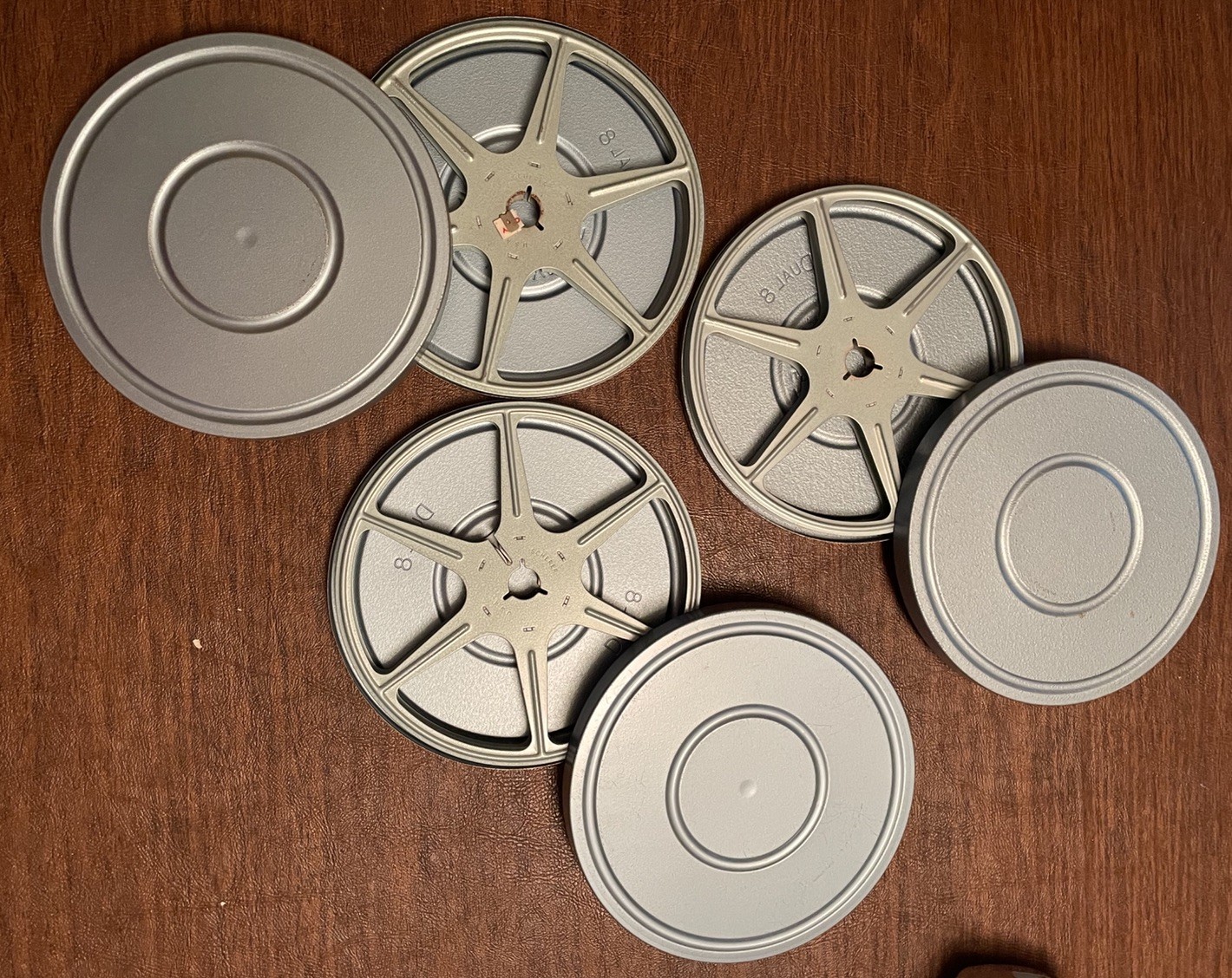 Lot Of 3 – 8mm Super 8 Korvette Camera Dept Can And Scherer Movie Reels, 6”