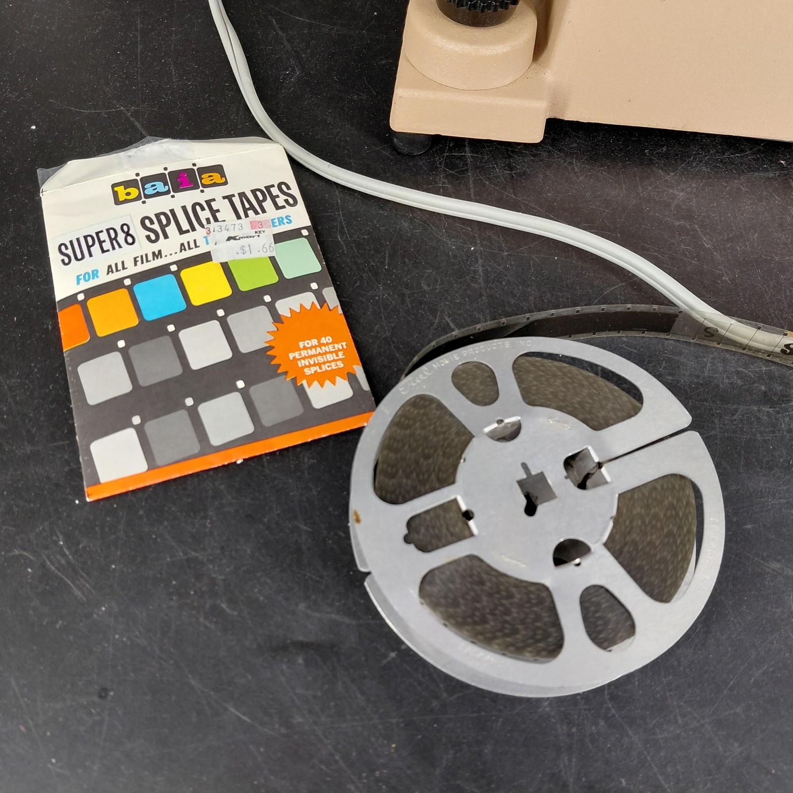 Vint Mansfield Reporter Editor 650 8mm Movie Film Reel Viewer Viewfinder WORKS