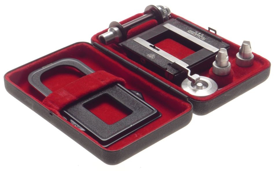 Rollei Rolleikin conversion kit from medium format to 35mm standard in hard case