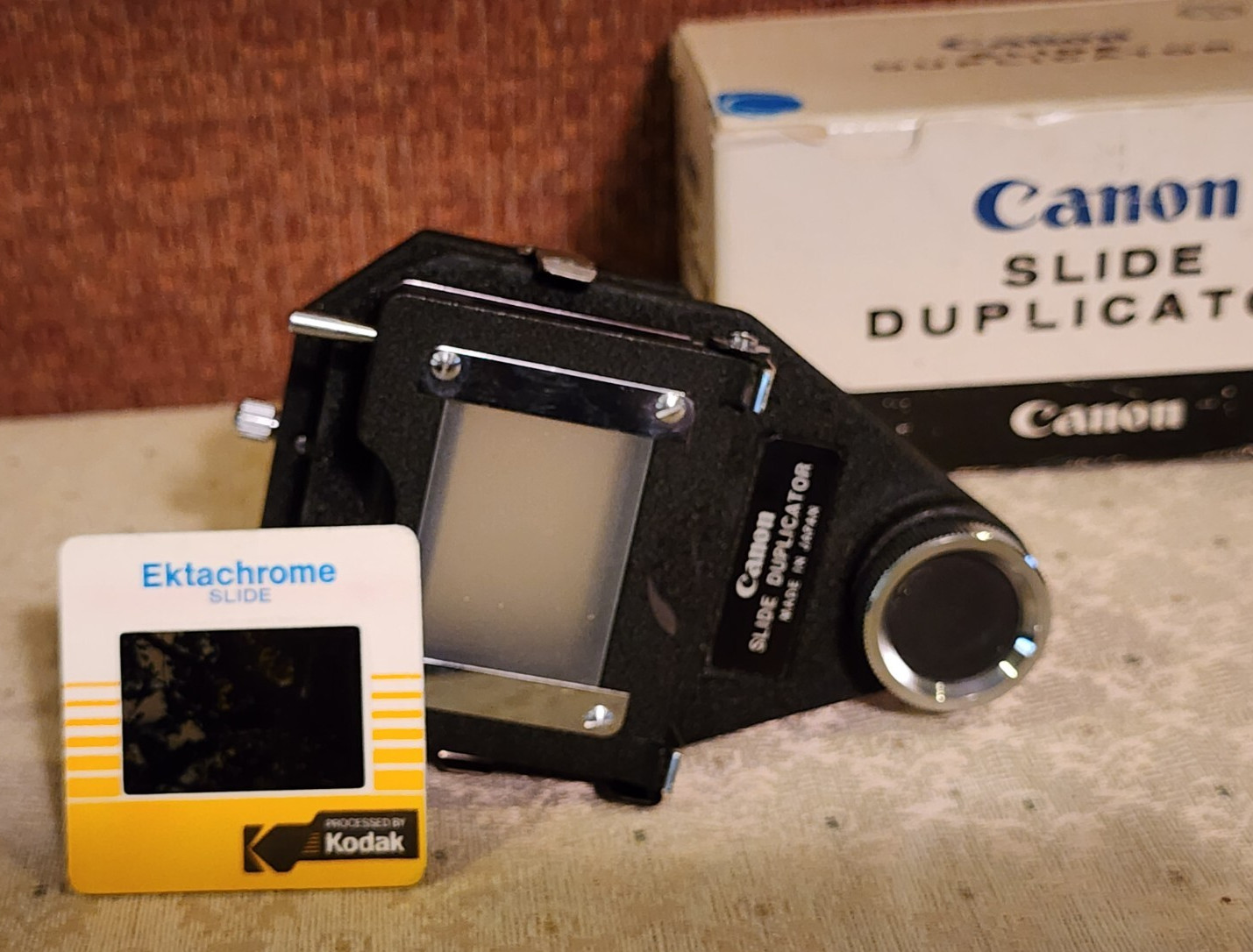 Vintage Canon Slide Duplicator No 55 Mount In Original Box Made In Japan *Read*