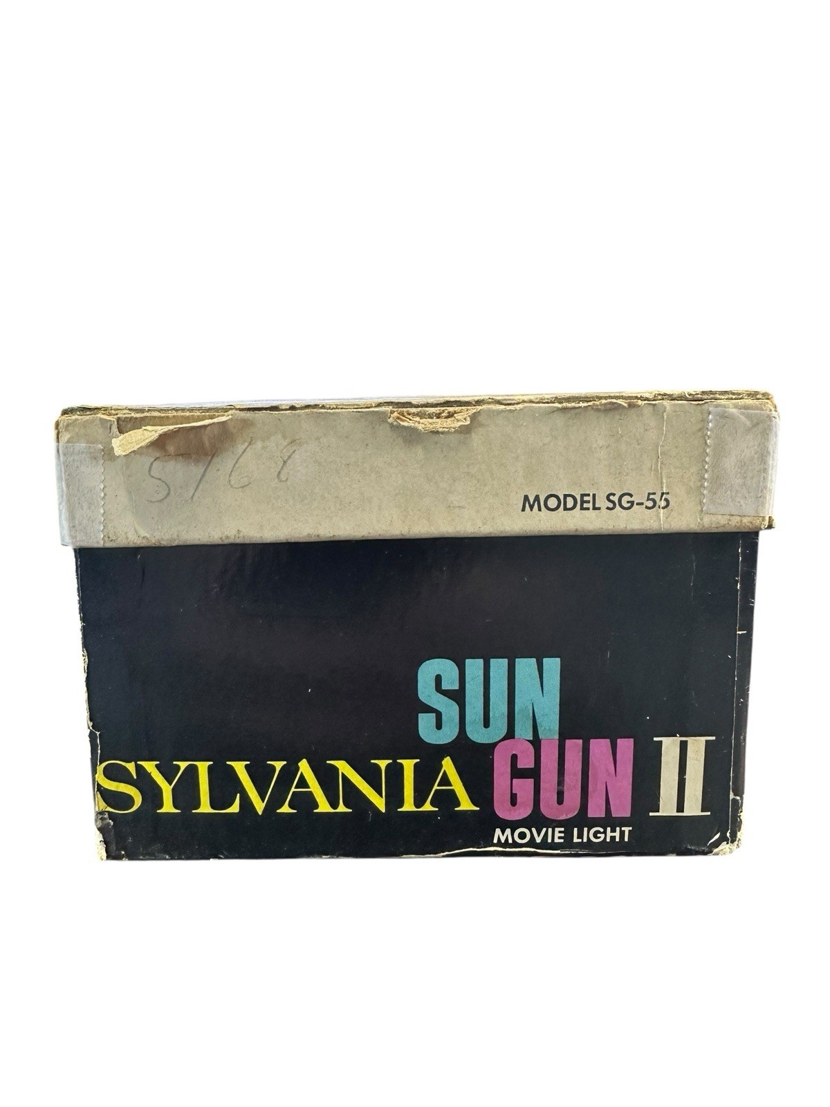 Sylvania Sun Gun II SG-55 Movie Light Vintage 120V Works w/ Box & Manual