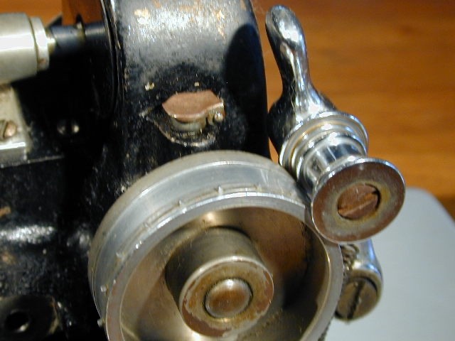 NEUMADE 16MM FILM MEASURING MACHINE MODEL HM-5-S ON PAINTED METAL BASE