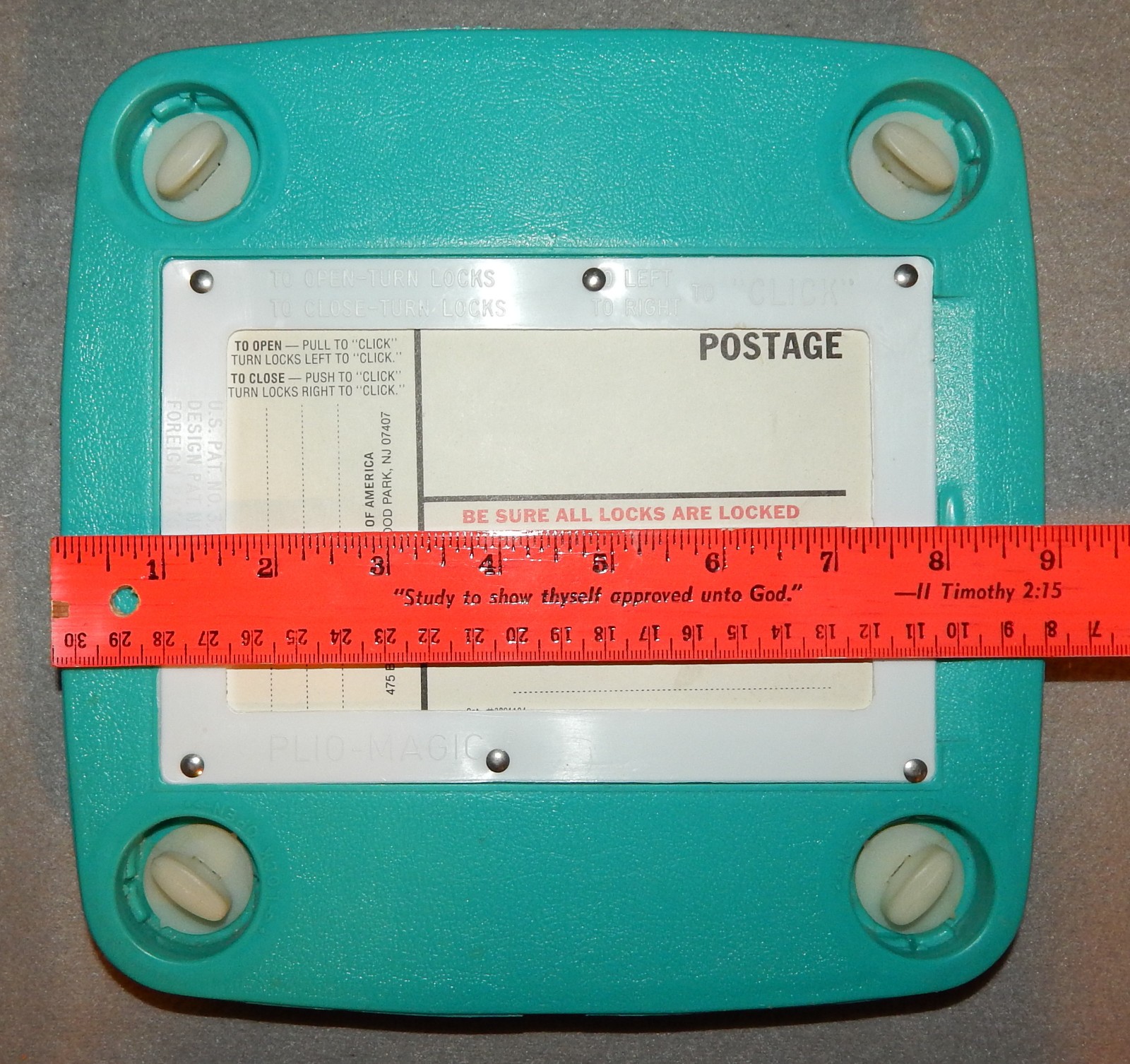 Vintage Plio-Magic 16mm Film Storage Box, 7″ Reel, (‘movie’) new