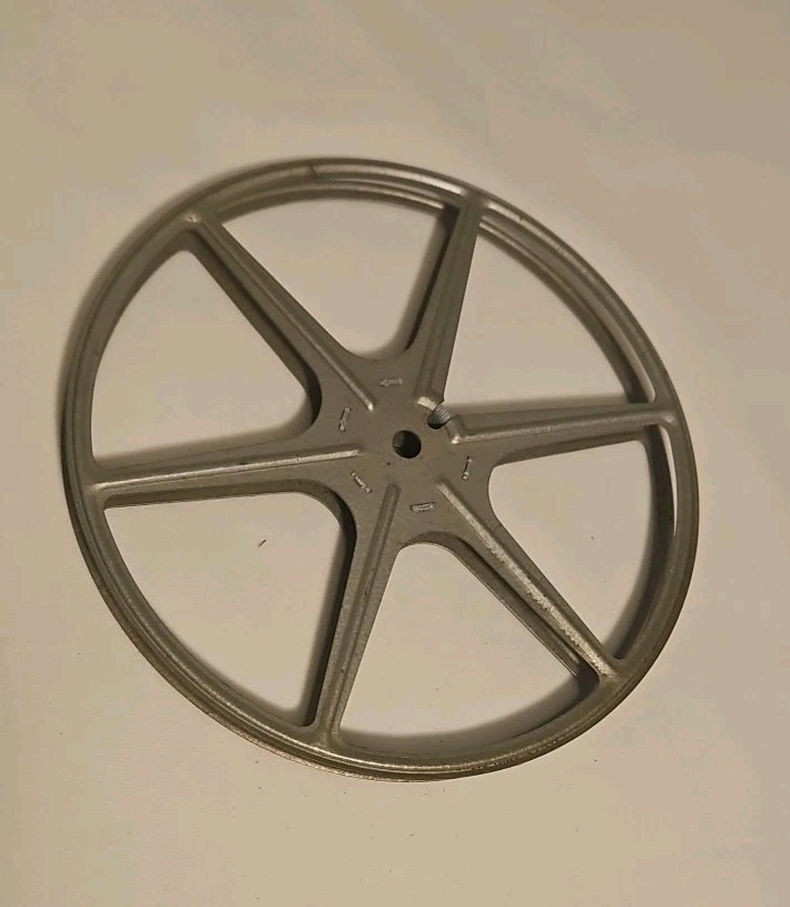 Tower 7″ Metal Film Reel 8mm Movie Film 6 Spoke Design Sears Roebuck & Co