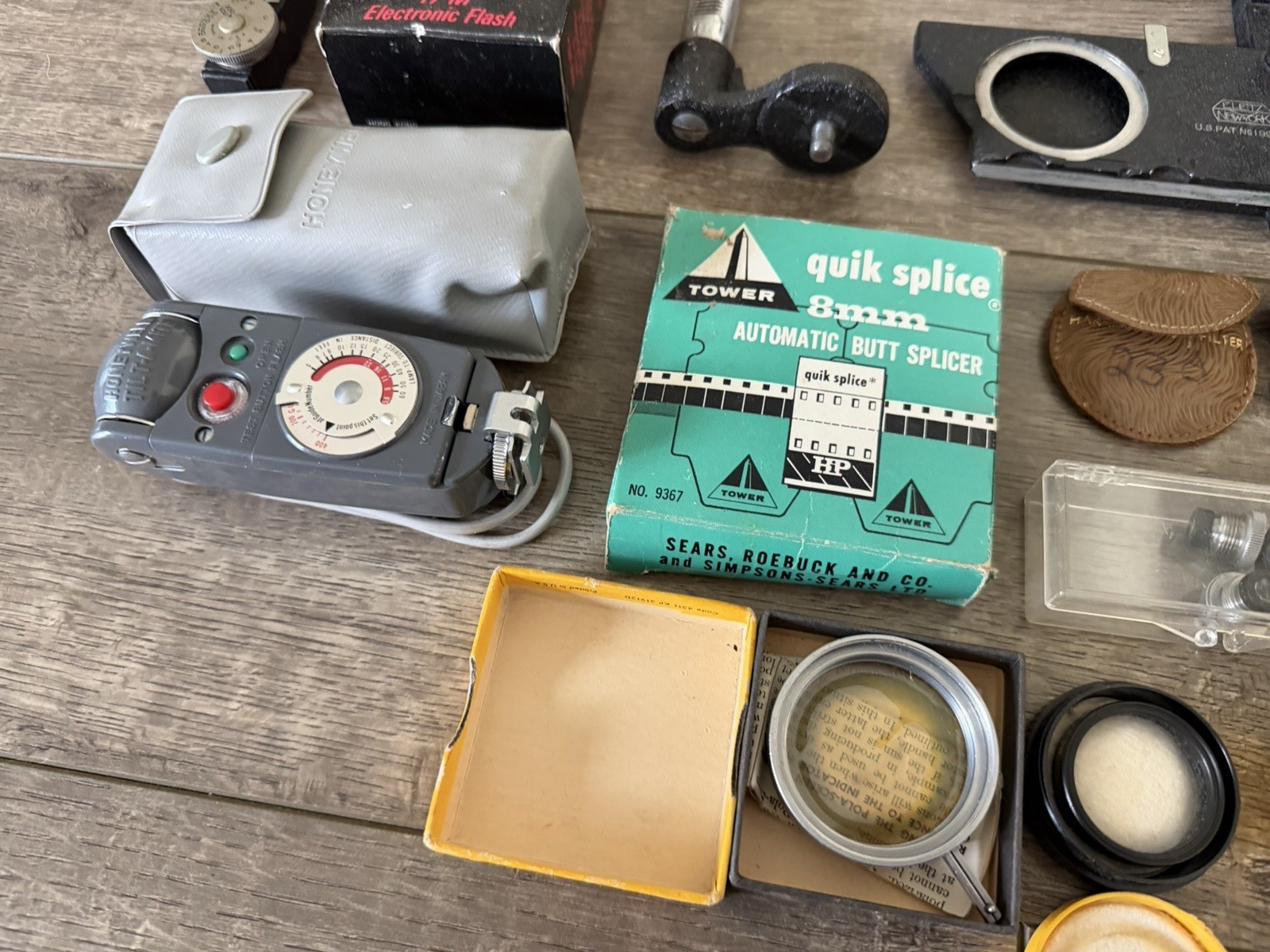 LOT OF Vintage Camera Accessories/Parts Kodak Polaroid & Lens ETC……………