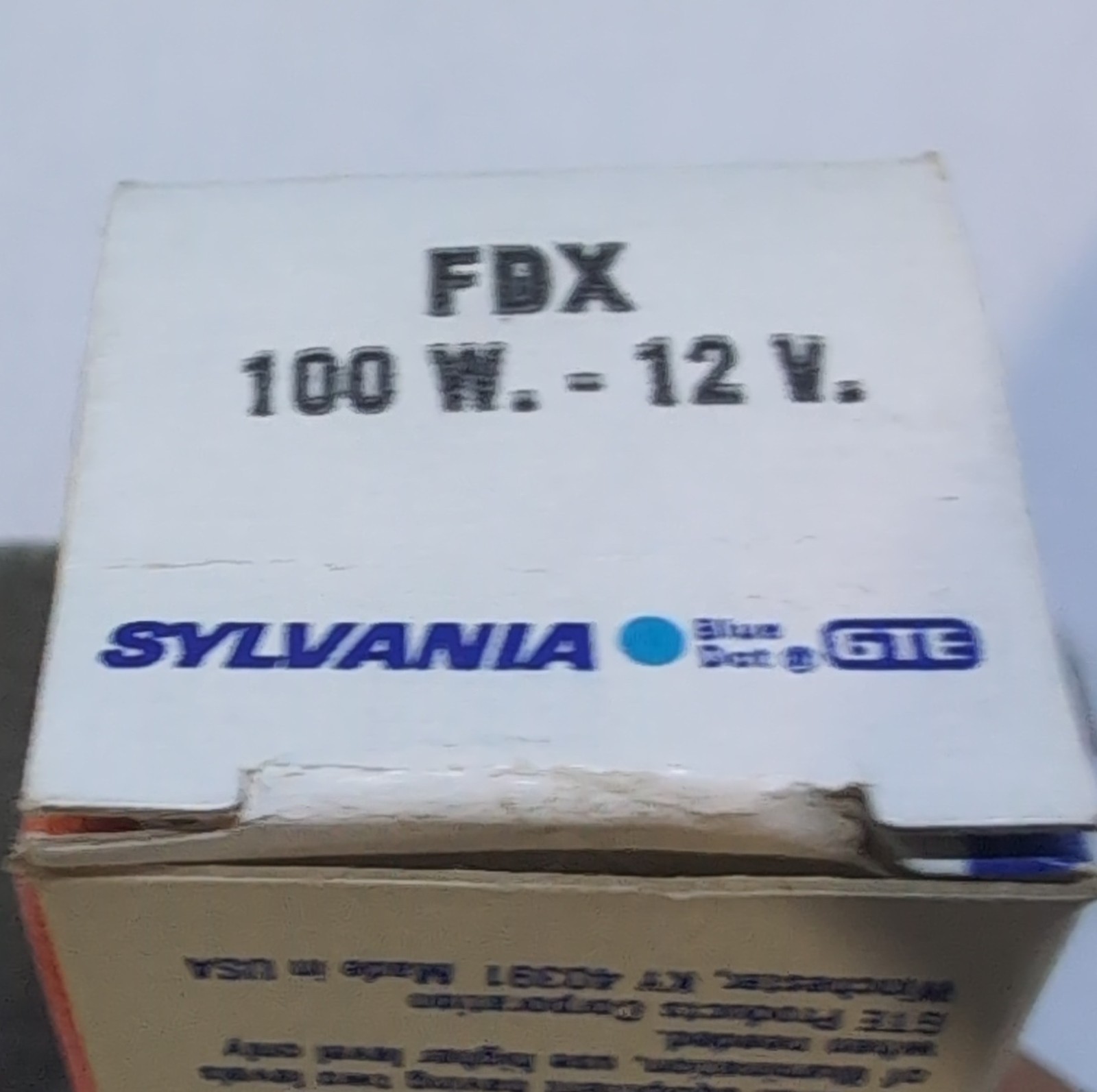 FDX Projector Bulb Sylvania 100W 12V Tungsten Halogen Universal Lamp