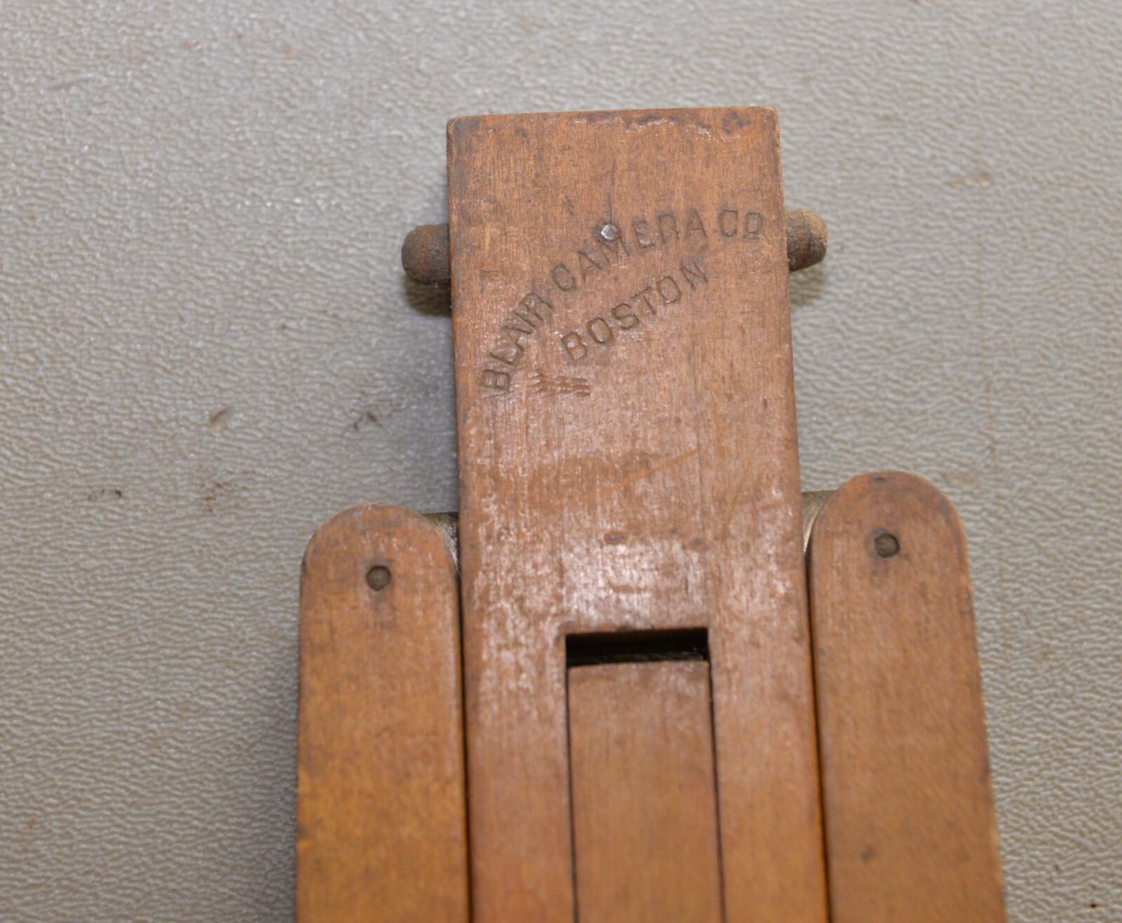 2 Rare Blair Camera Co Boston Hawkeye No 1 & #2 tripod legs wood collectible T3