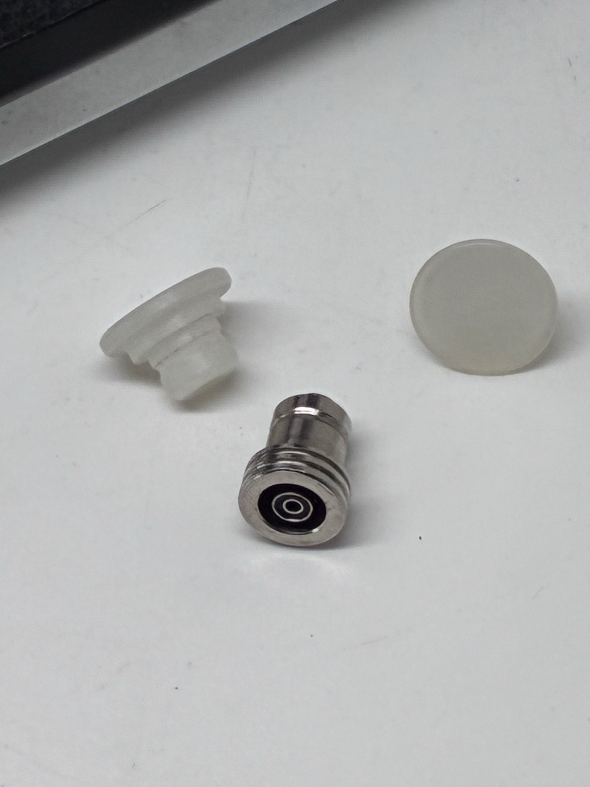 2 x Vintage Genuine Leica M Flash Socket Plugs and Co-Ax Adapter (Not M6)