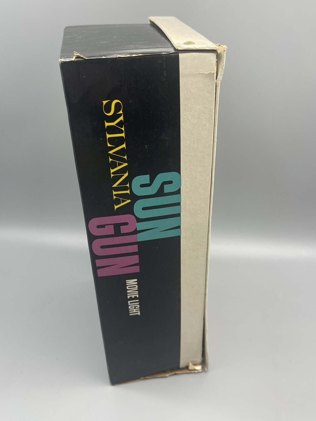 Sylvania SUN GUN Movie Light SG-50 Original Box Manual Mount Working 1960s