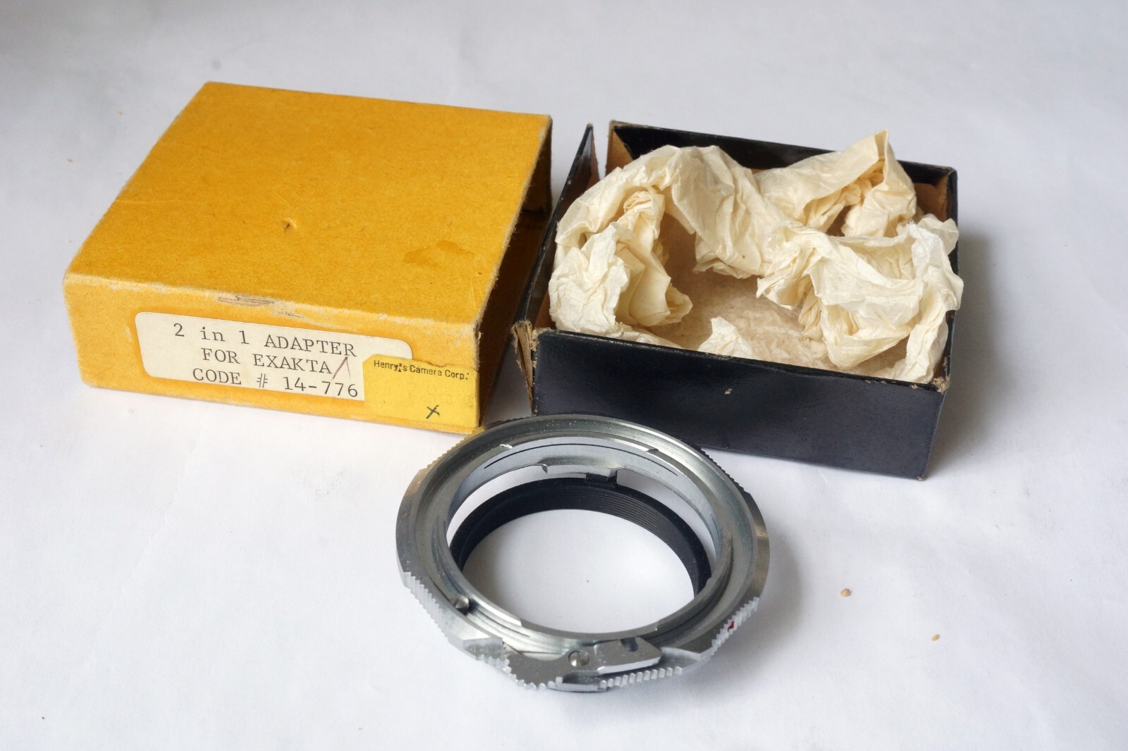 Exakta IHAGEE DRESDEN METAL 2 in 1 ADAPTER for Novoflex EXLEI Germany Unused