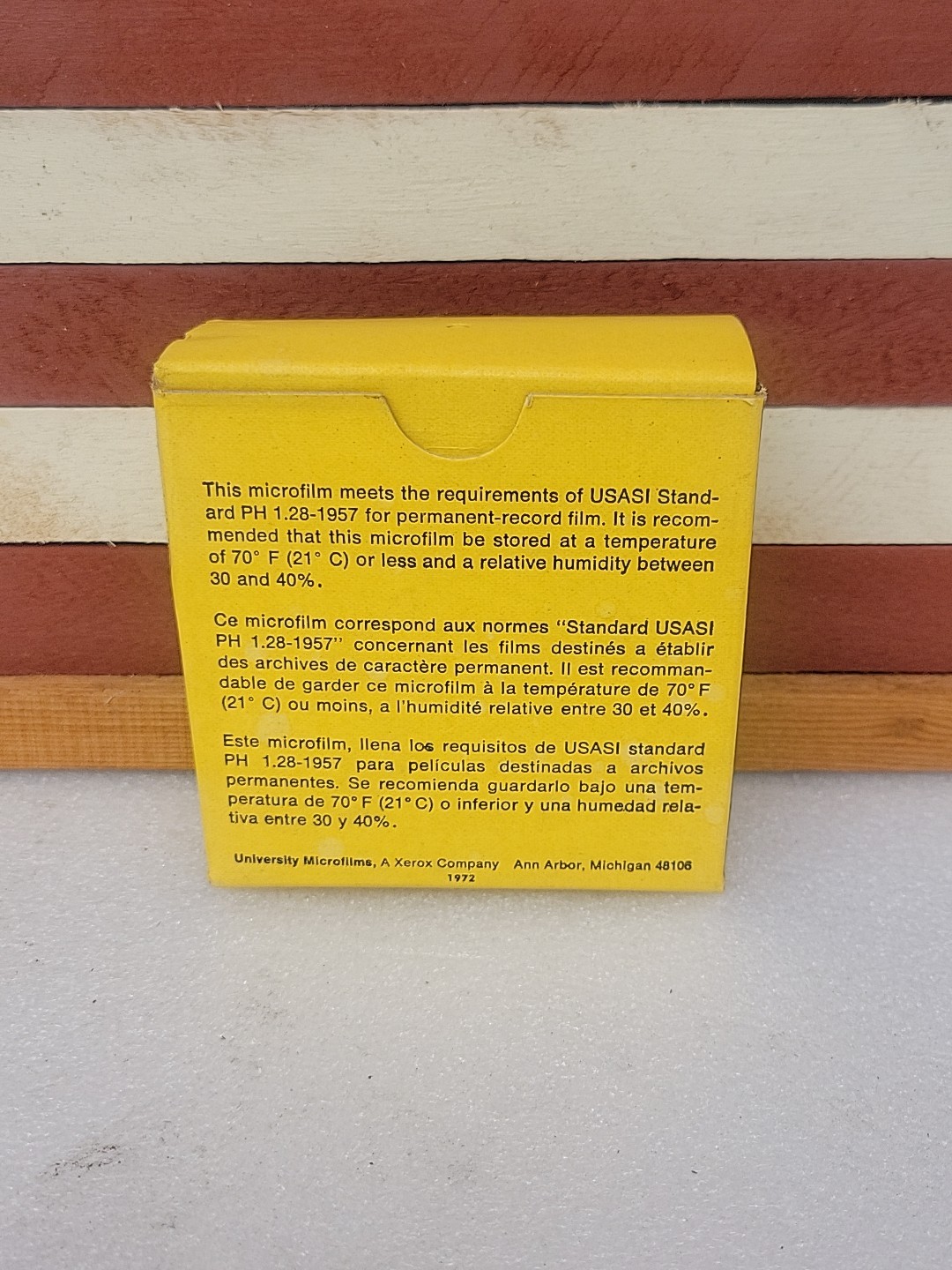 Vintage 1968 Xerox University Microfilms