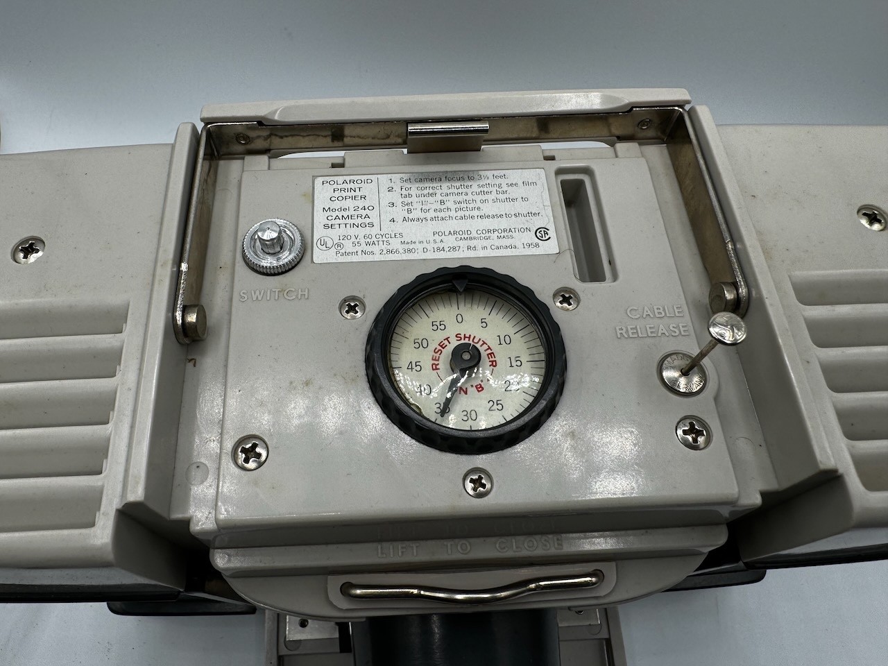 Polaroid Print Copier 240 for Land Cameras with original box and manual