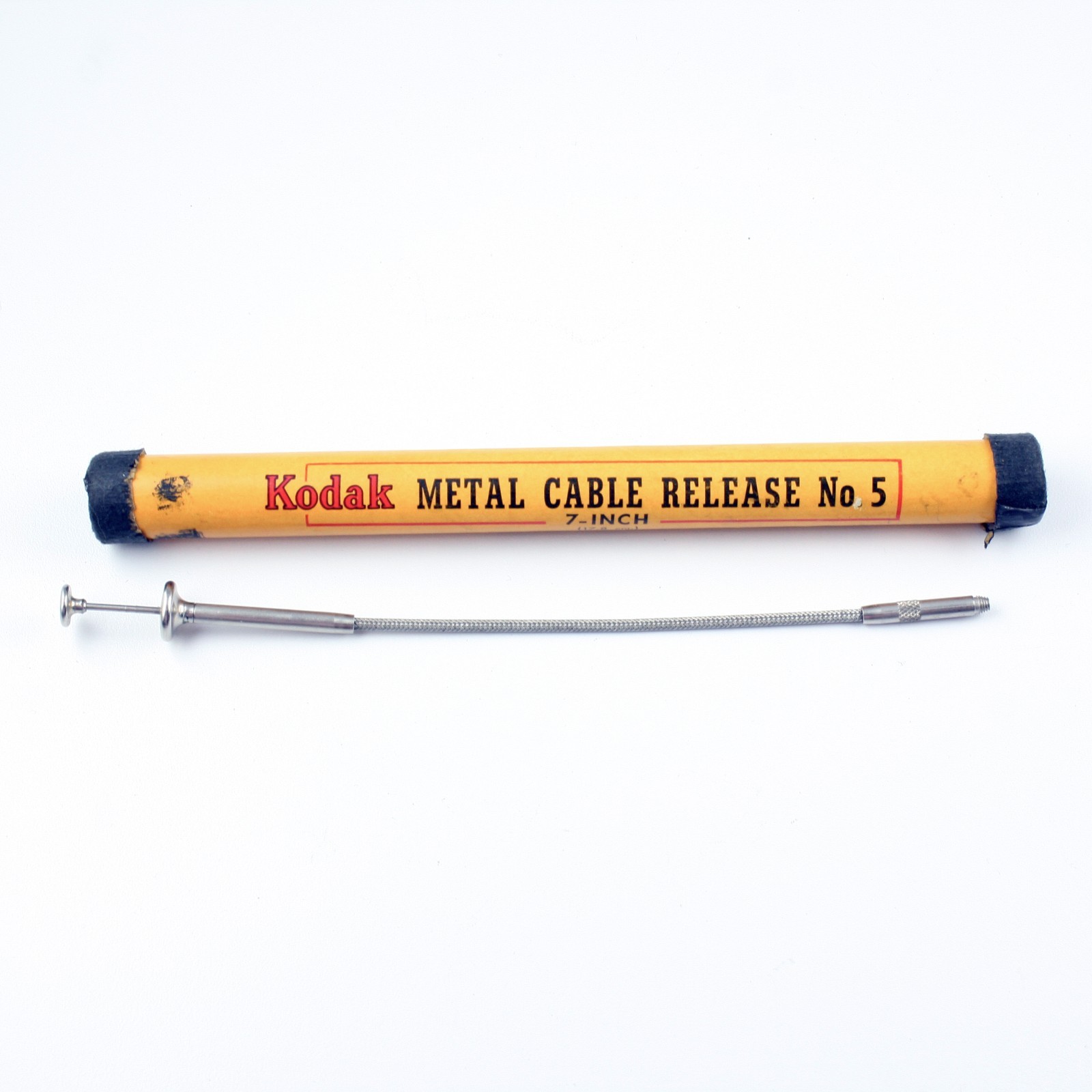 Vintage Kodak 7″ Metal Cable Release No. 5 – Non-Locking