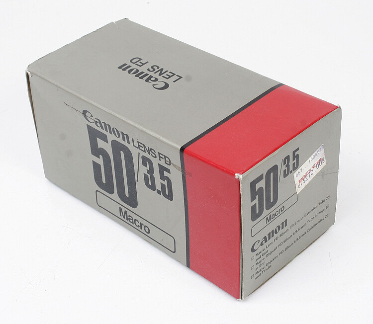CANON BOX ONLY FOR 50/3.5 MACRO CANON FD/167239