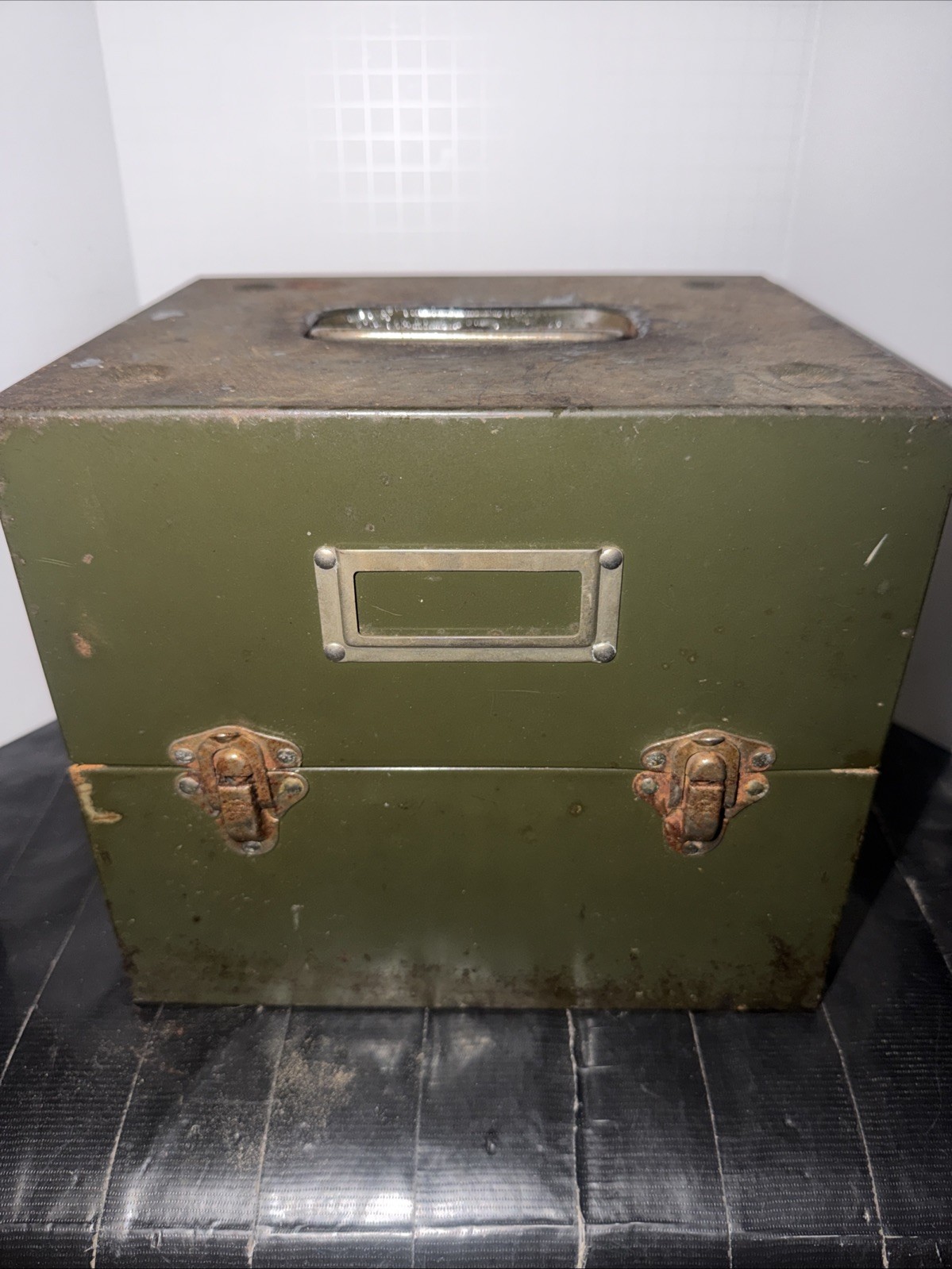 Art Steel Company Metal Movie Reels Storage Case w/ six Cans