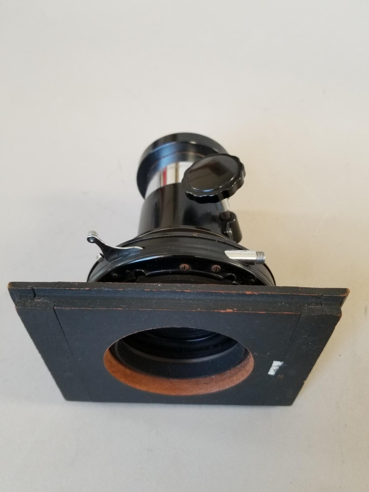 Vintage Wollensak Betax No. 4 Barrel with shutter on 5″ x 3 3/4″ board. Read!