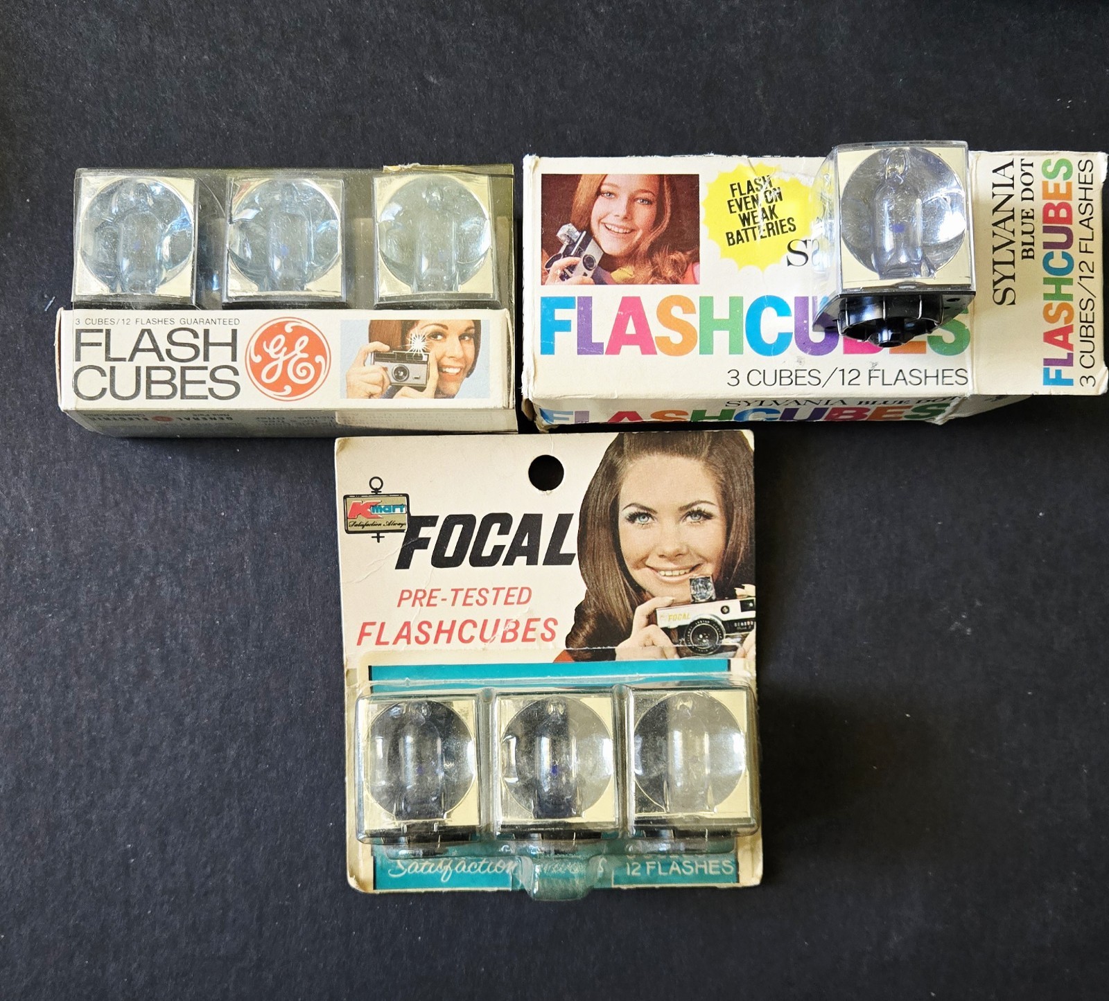 Vintage 1970’s Flash Cubes 7 Unused Cubes