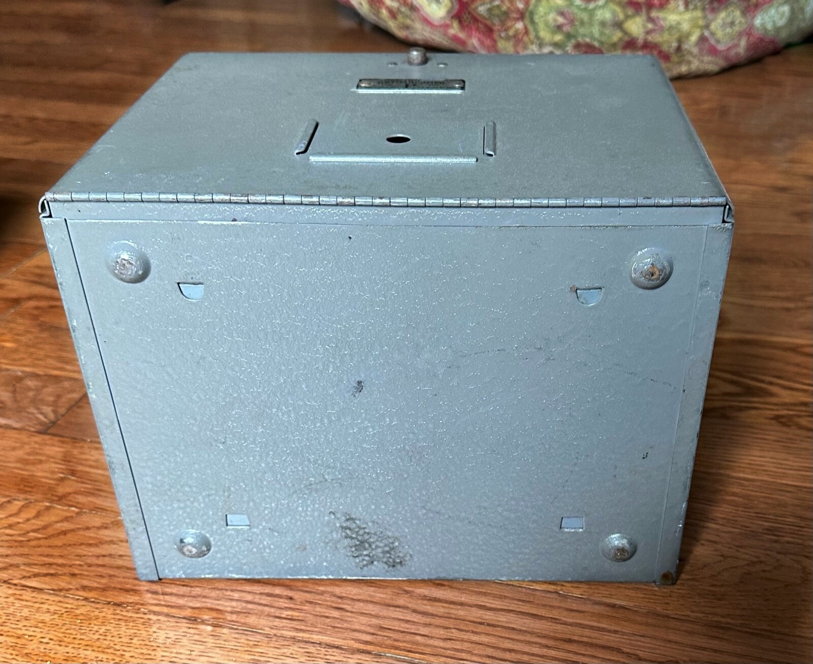 Vintage Brumberger 12 Film Reel Holder Carry Case Metal Box Home Movies 1950’s