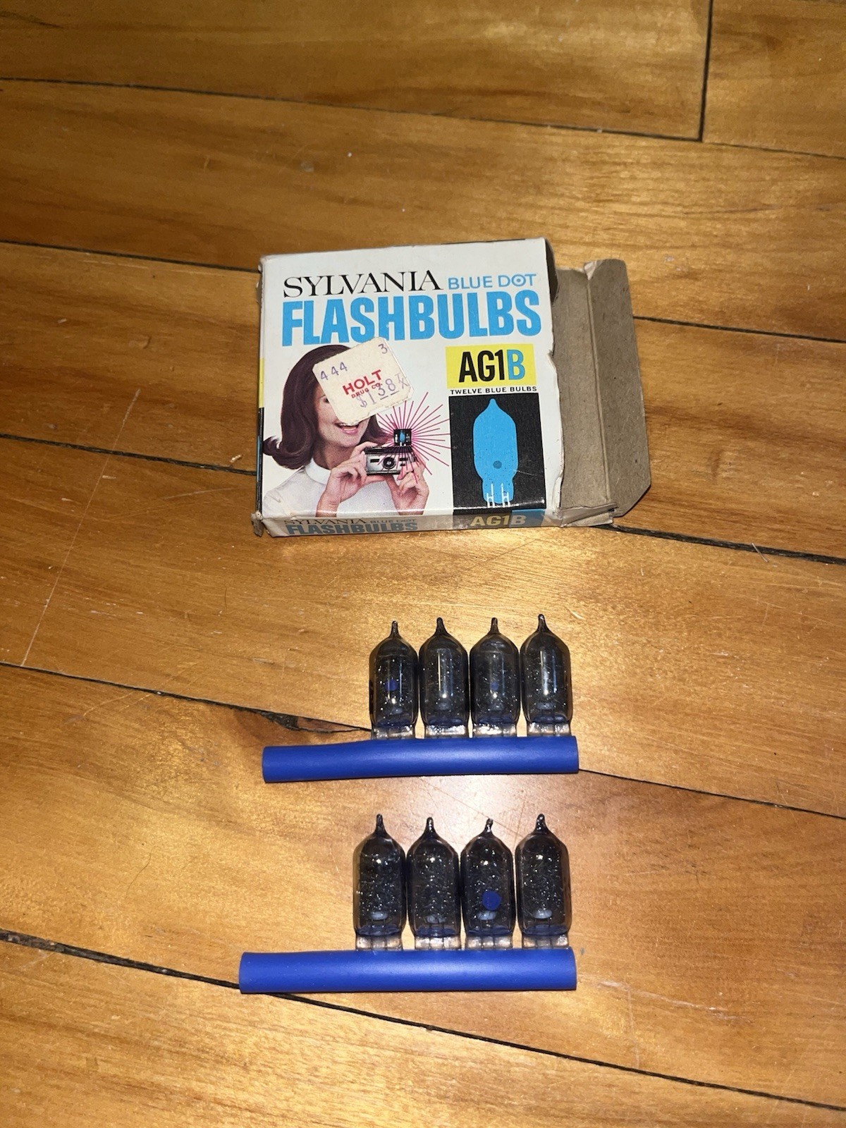 Vintage Sylvania AG1B Blue Dot Flashbulbs NEW Bulbs Made in USA Lot of 3 Boxes