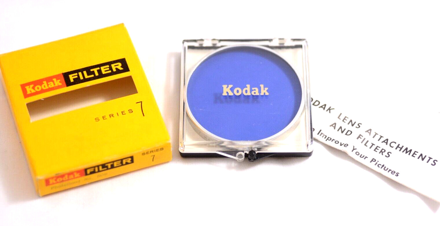 VINTAGE KODAK SERIES 7 NO. 80B PHOTOFLOOD CAMERA LENS FILTER (MINT)