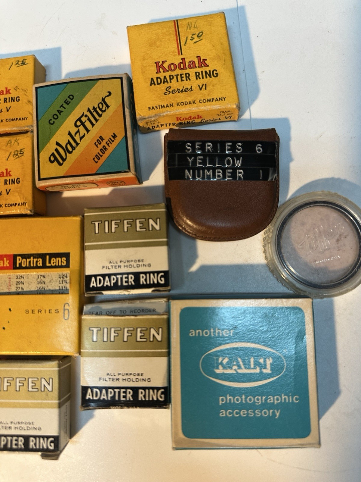 Lot Of Vintage Kodak, Tiffen Camera Accessories Filters, Adapters (7)