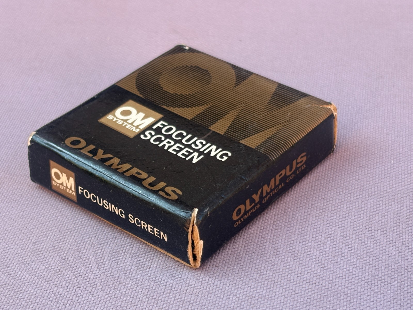 Vintage OLYMPUS OM System FOCUSING SCREEN 1, Box, Case -Photography, Camera