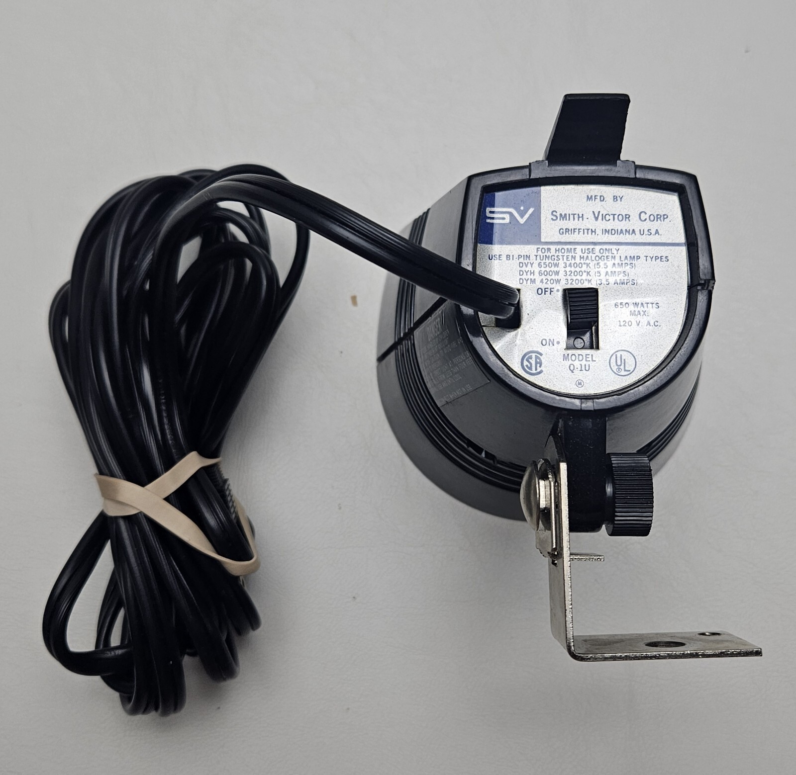 SV Movie Light For Super 8 Camera Q1U Box Brackets Smith Victor