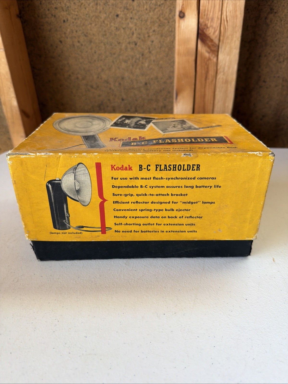 Vintage Kodak B-C Flasholder w/ Original Box