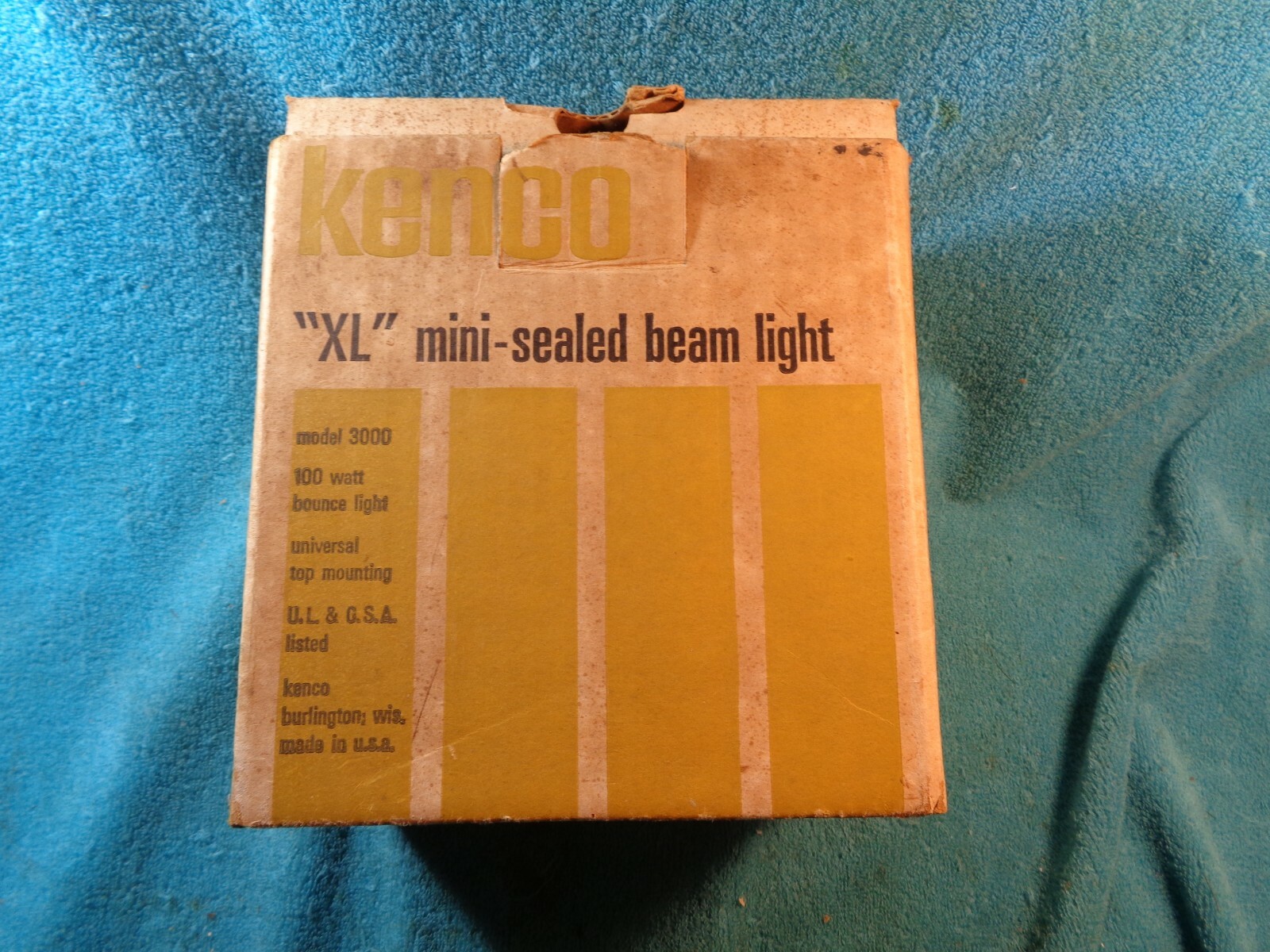 Vtg Kenco XL Mini Sealed Beam 100 Watt Movie Bounce Light # 3000 USA Made Works