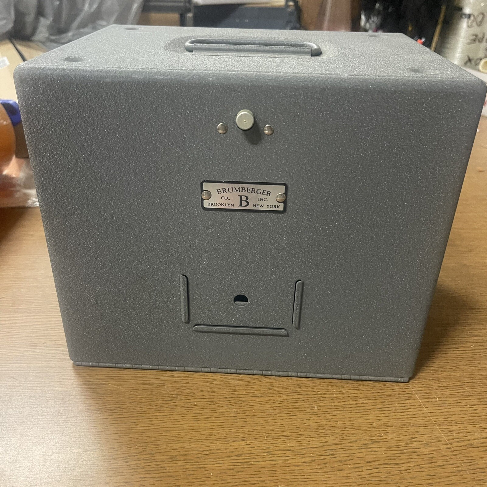 Vintage BRUMBERGER 8mm Film Canister & Reel Storage Box, Holds Includes 12 BLN