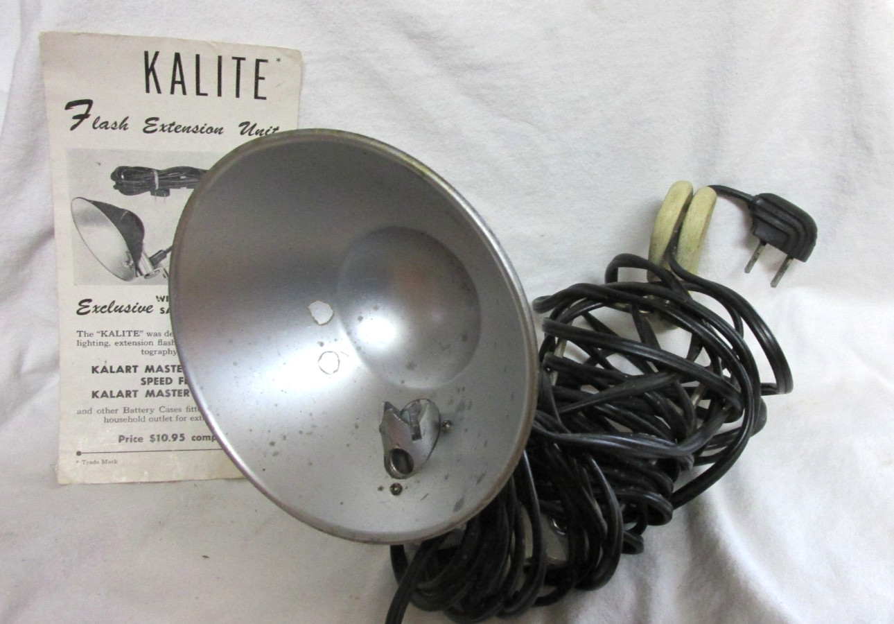 Vintage Kalite Extension Flash Unit w/ Manual