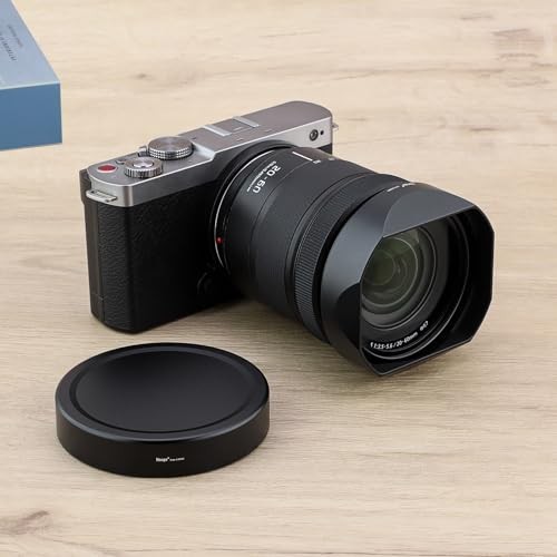 Haoge Square Metal Lens Hood for Panasonic LUMIX S 20-60mm F3.5-5.6 Lens Metal