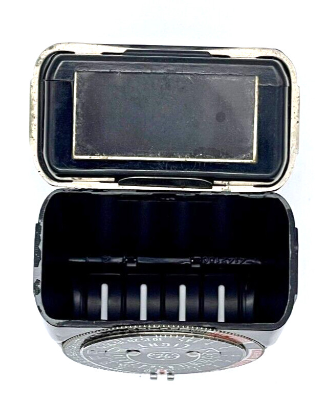 General Electric Exposure Meter Vintage for Film or Plates Leather Case