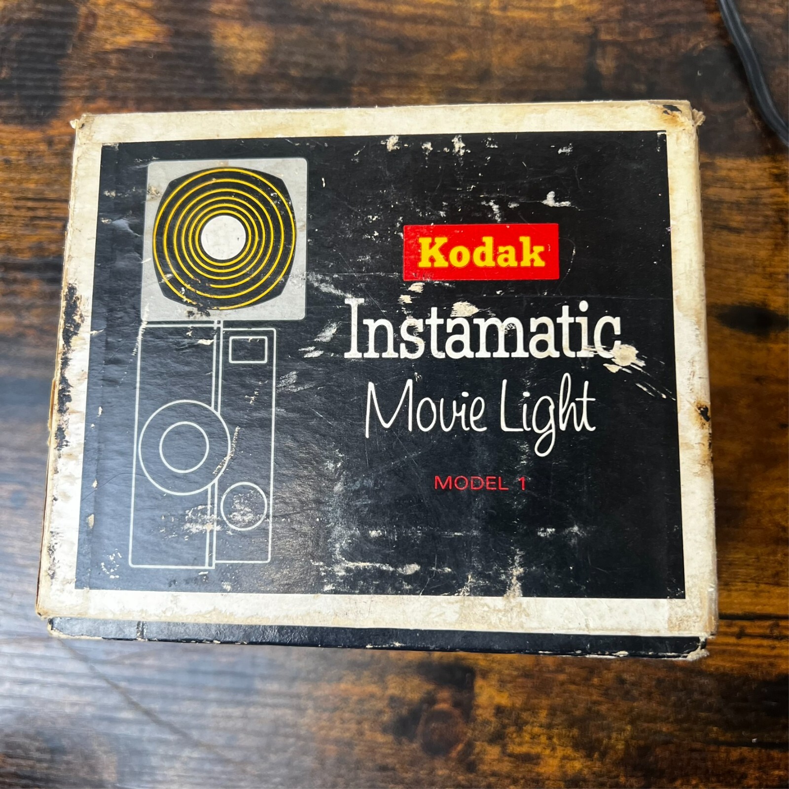 Vintage Kodak Instamatic Movie Light Model 1 No. D375 in Box Needs New Bulb