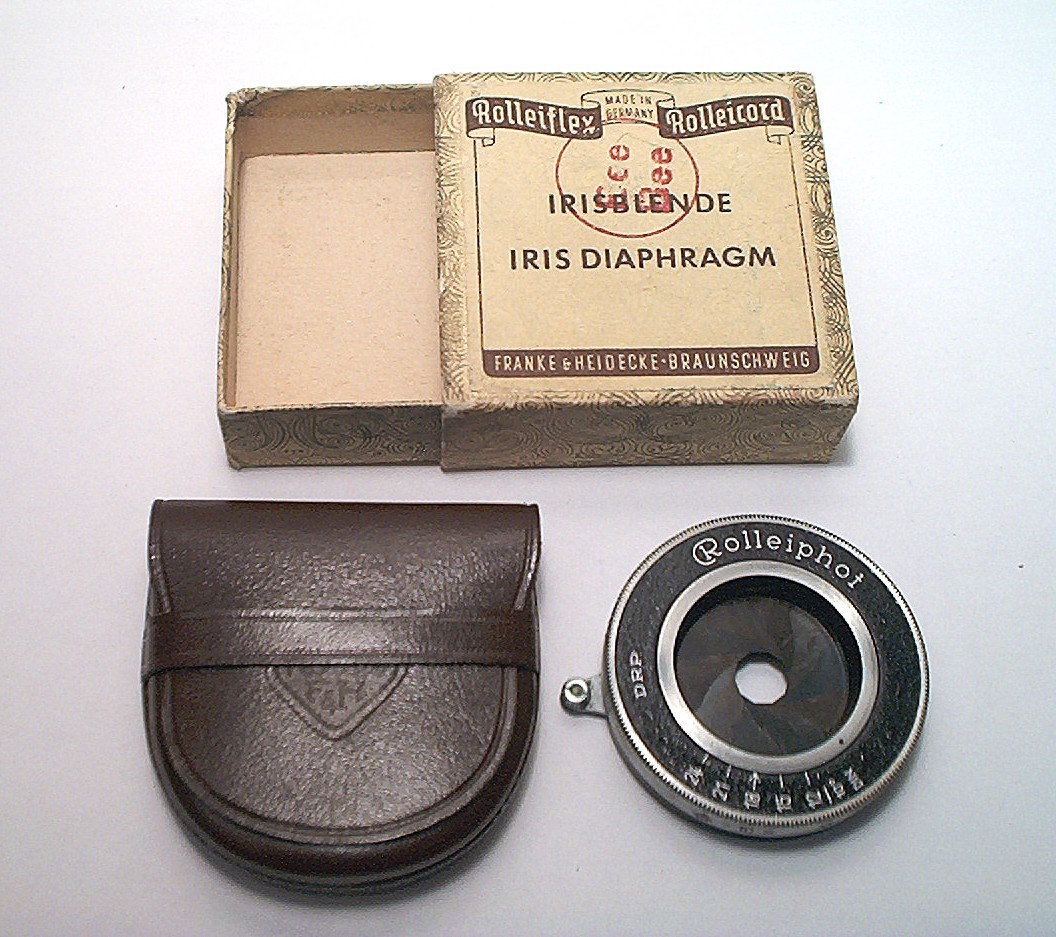 ROLLEIFLEX ROLLEIPHOT TLR IRIS DIAPHRAGM W/ CASE – MINTY CLEAN IN ORIGINAL BOX
