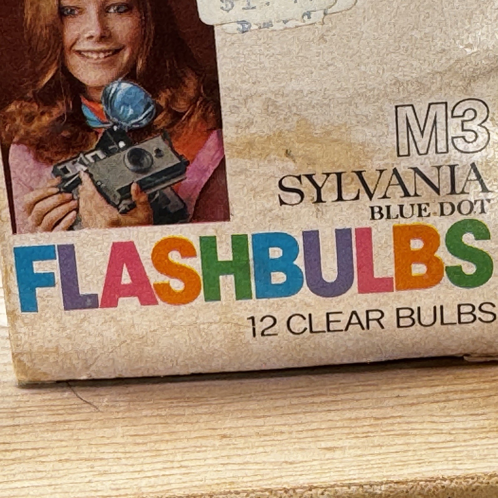 Sylvania M3 Blue Dot FlashBulbs 12 Clear Bulbs New Original Package Vtg 1960s