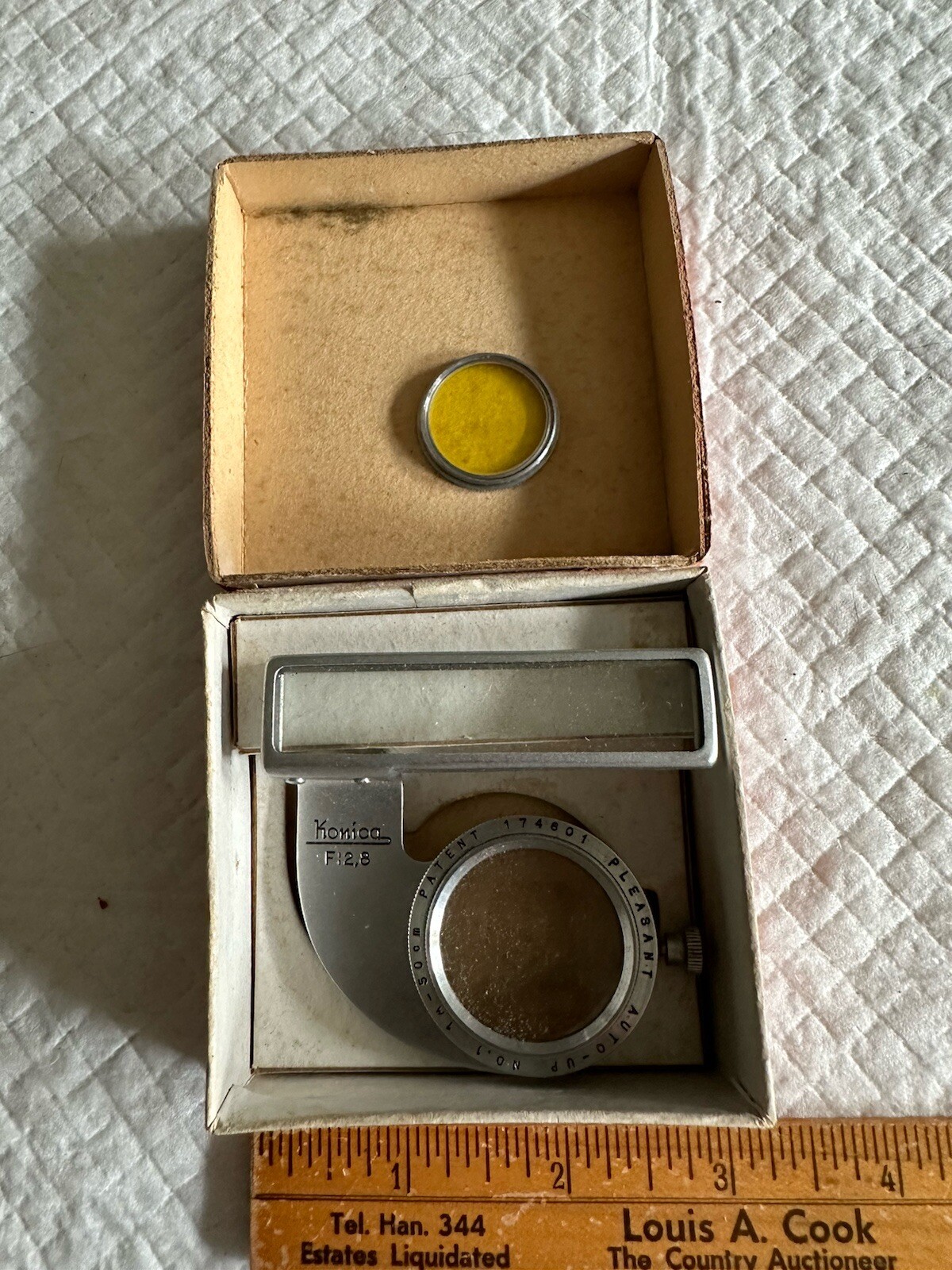 Vintage Konica Super Nooky Pleasant Auto-Up #1 & Konifilter Y1 Yellow in Box