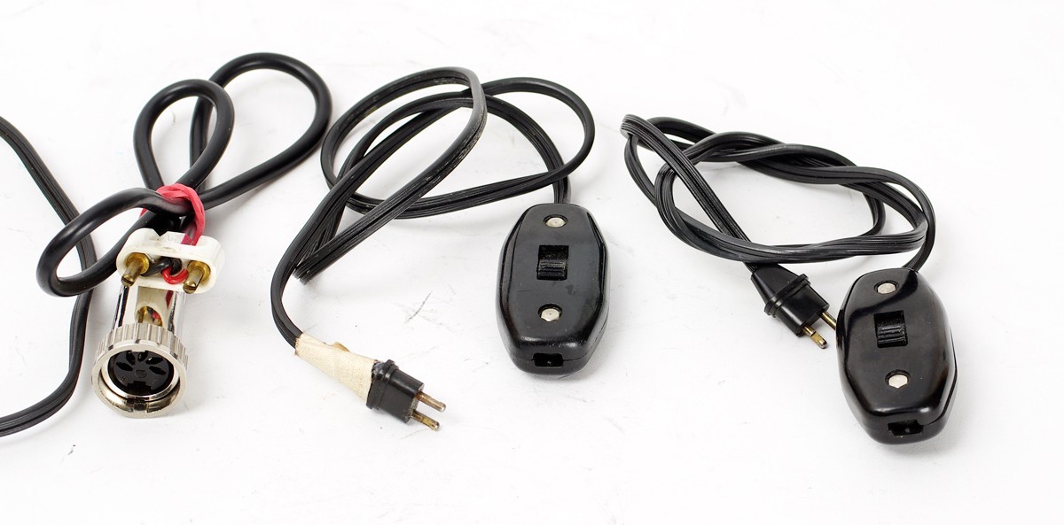 2x On/Off Power Switch for Bolex 16mm Movie Cameras + Connector Cable Set